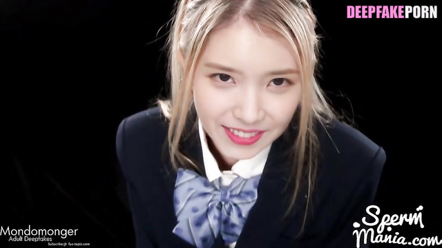 Lots of cumshots in IU's mouth - she swallows (진짜 가짜 아이유) [PREMIUM]