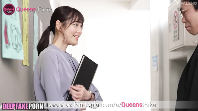 Kanna Hashimoto masturbaning in school toilet / 橋本 環奈 ディープフェイク