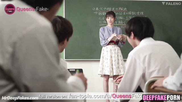 Kanna Hashimoto masturbaning in school toilet / 橋本 環奈 ディープフェイク