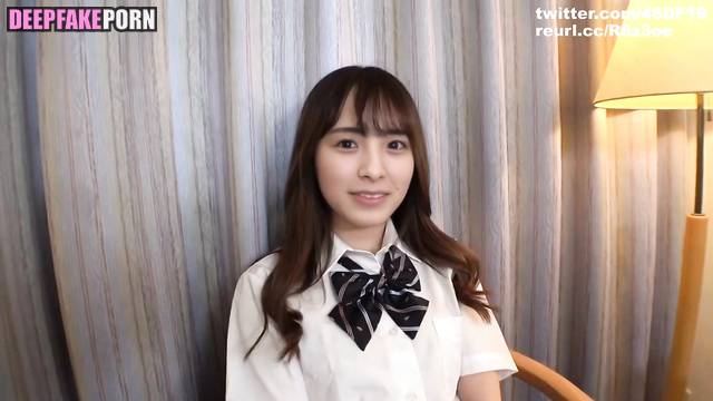 Ozono Momoko gives blowjob while mom is at work (フェイススワップ 大園桃子) [PREMIUM]