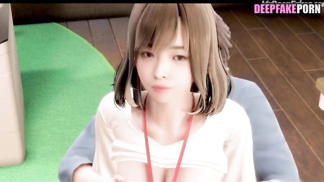 AI Nanaciaociao/一隻阿圓 fucks with me and can't hold orgasm deepfake 智能換臉