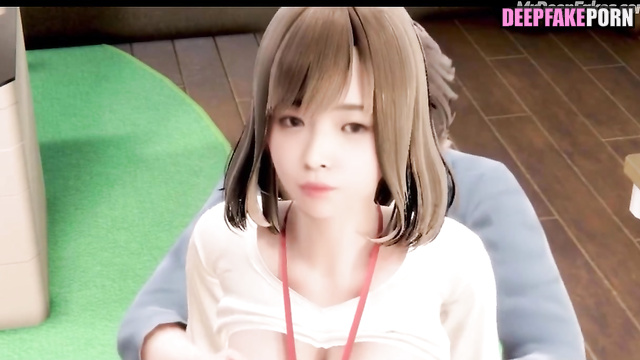 AI Nanaciaociao/一隻阿圓 fucks with me and can't hold orgasm deepfake 智能換臉