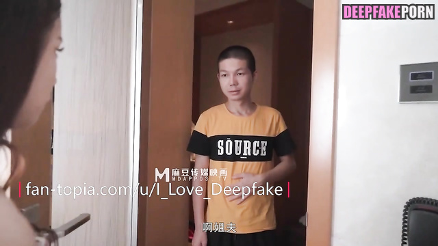 Tong Liya sex scene with stranger after bath / 佟丽娅 深度伪造