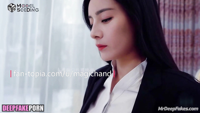 迪丽热巴 Dilireba deepfake 智能換臉 is seduced after business dinner