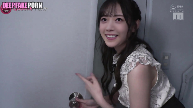 Fake Nanase Nishino watching porn being made (セックステープ 西野七瀬) [PREMIUM]