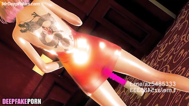 Babe loves fuck with sex toys - fake Chenchen / 晨晨 名人性爱