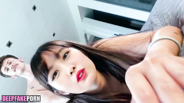 Experimental sex Momo with a monopod in her hands (ディープフェイクトゥワイス) [PREMIUM]