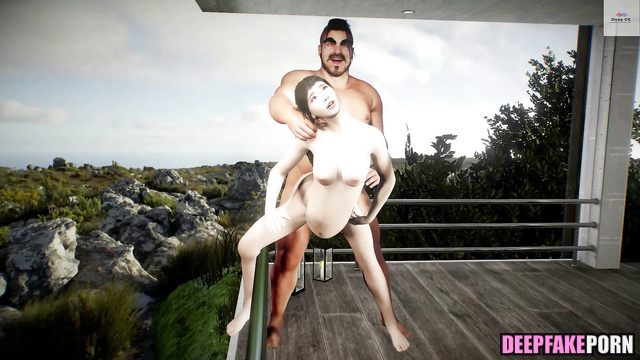 Pregnant cartoon Lin Min Chen fucked with big man - ai 林明禎 真假 [PREMIUM]