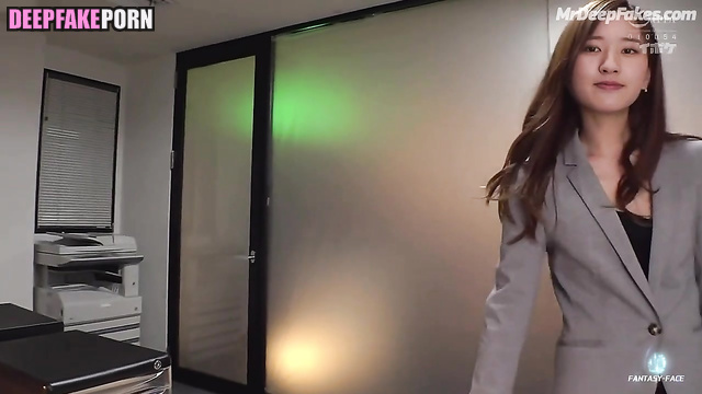 智能換臉 Deepfake office sexual games with Zhao Lusi/赵露思 doing blowjob