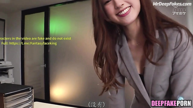 智能換臉 Deepfake office sexual games with Zhao Lusi/赵露思 doing blowjob