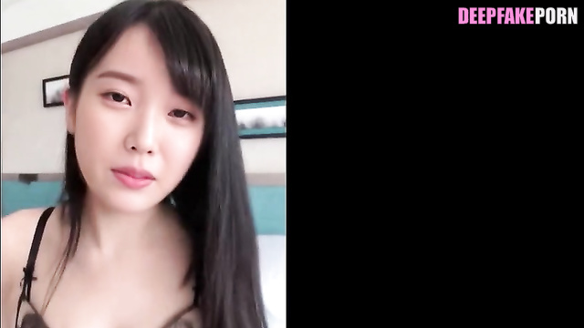 IU celebrity sex, babe fucked in too sexy underwear / 아이유 섹스 장면