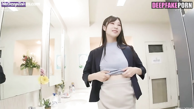 アイズワン IZ*ONE Deepfake Hot Minju can be very horny at work ディープフェイク