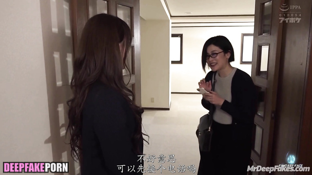 Fake Zhang Ziyi jerking off to mother's boyfriend / 章子怡 名人性爱