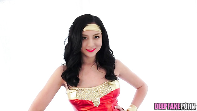 Jihyo/ジヒョ as nude ヌード Wonder Woman takes cumshots on face TWICE トゥワイス [PREMIUM]