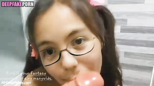 Pov sex scene of blowjob by passionate brunette Tiptoe Tingles ASMR