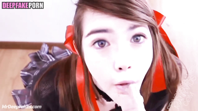 Threesome blowjob - Tsuruko and her bestie / pov deepfake video