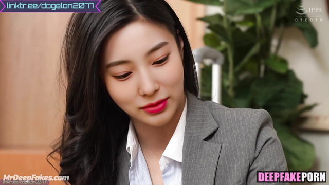 Business meeting ended in sudden sex with colleague アイズワン 本物の偽物 Hyewon ai