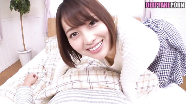 Horny Japanese wife wants to play with her husband (random face swap)