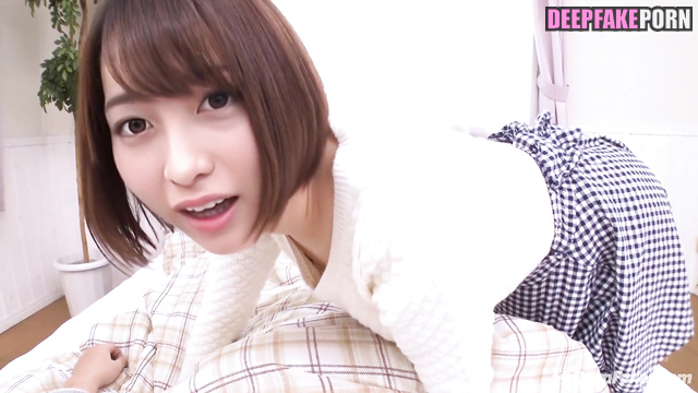 Horny Japanese wife wants to play with her husband (random face swap)