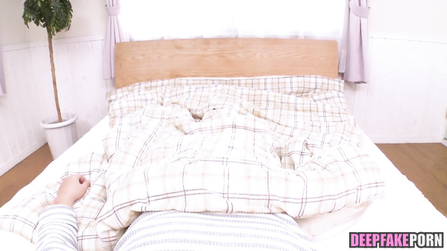 Horny Japanese wife wants to play with her husband (random face swap)