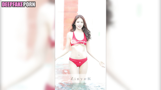 Dirty talk in red bikini / 로제 블랙핑크 Rose deepfake video [PREMIUM]