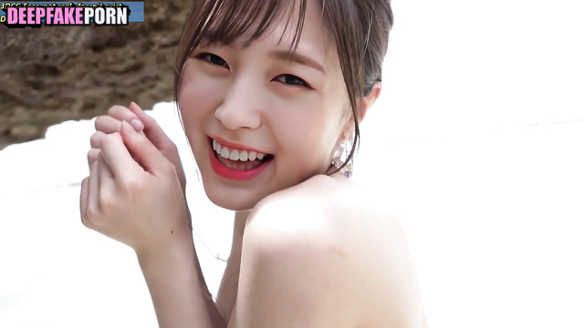 Hot posing at the beach, Arin Oh My Girl face swap (아린 연예인 섹스)