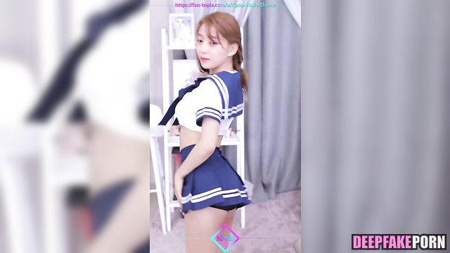 Schoolgirl dancing for her teacher - Yujin face swap (アイズワン 本物の偽物) [PREMIUM]