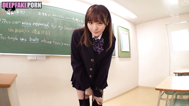 Fake Minnie (민니 섹스 장면) having awesome fuck in high school // [PREMIUM]