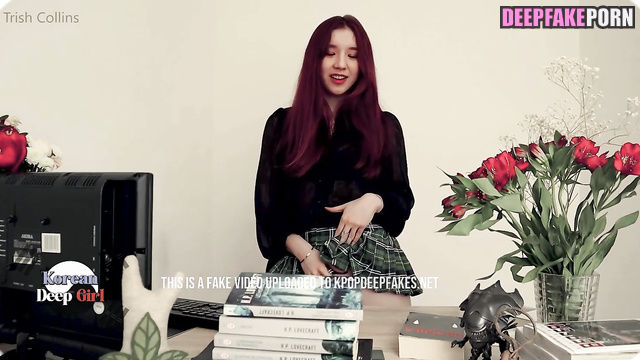 Fake Heejin LOONA Rides a Rubber Dick // 희진 딥페이크 포르노