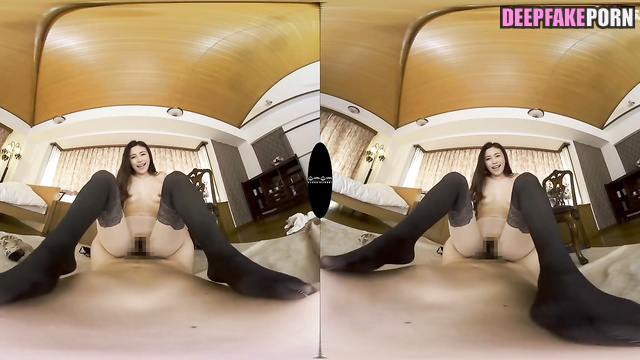 Hot fake Angelababy rides on dick [杨颖 假色情片]