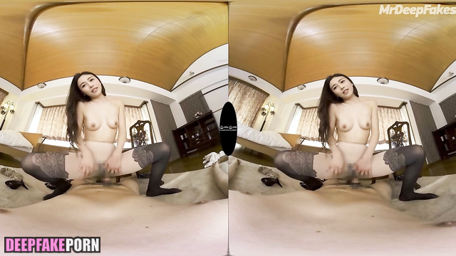 Hot fake Angelababy rides on dick [杨颖 假色情片]