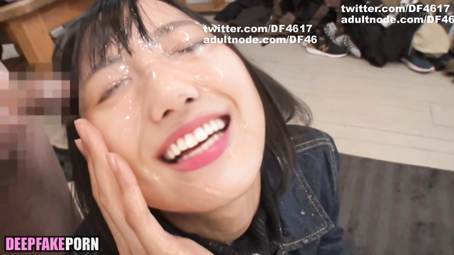 Japanese fake bukkake - Aimi is covered in cum (愛美 ぶっかけ ディープフェイク エロ) [PREMIUM]