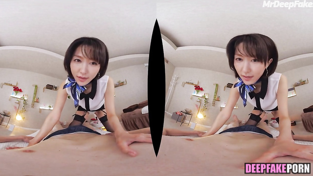 Japanese deepfake porn with Yui Aragaki // あらがき ゆい ディープフェイク エロ