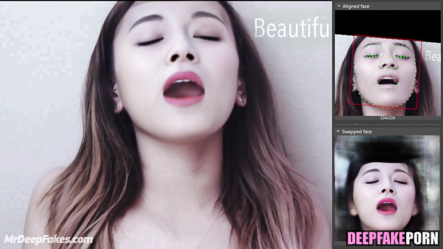 The cute face of K-pop idol Tzuyu is in front of you (トゥワイス 偽アプリ)