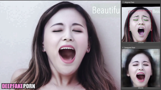 The cute face of K-pop idol Tzuyu is in front of you (トゥワイス 偽アプリ)