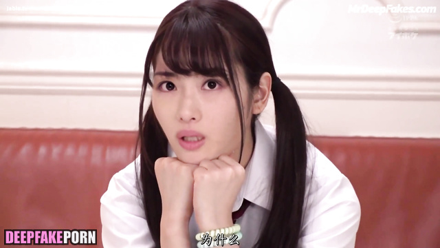 Fake schoolgirl Satomi Ishihara sucking cock to teacher - 石原 さとみ 本物の偽物