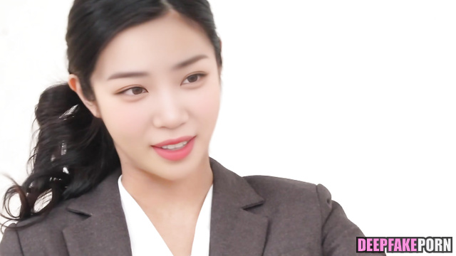 Office babe adores sucking cocks at work (アイズワン 本物の偽物) Chaewon ai [PREMIUM]