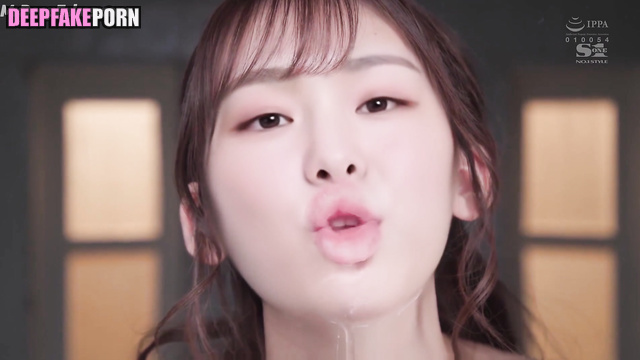 Experienced man cums on young Korean tits Yuna Kim (진짜 가짜 김연아)