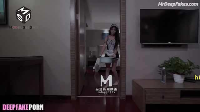 Sex scene how role play in maid costume excited 王楚然 Wang Churan 性爱场面