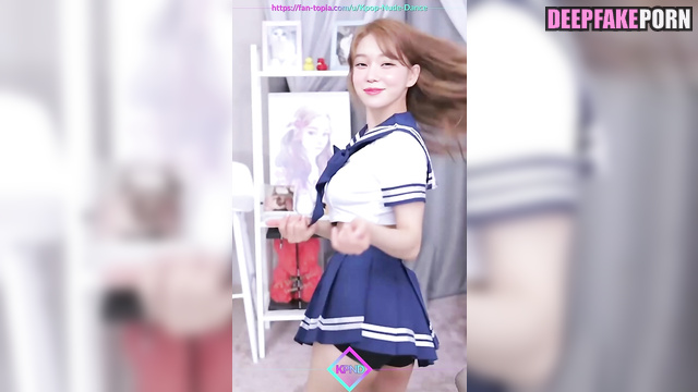 Babe dancing in schoolgirl uniform - 윈터 에스파 Winter in ai scenes [PREMIUM]