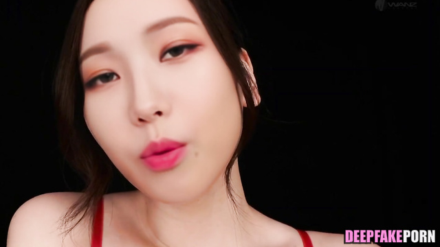 Busty babe in red underwear loves making titsjob - Karina ai (카리나 에스파)