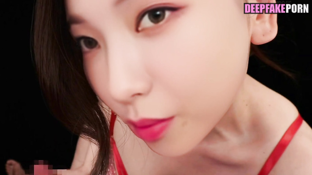 Busty babe in red underwear loves making titsjob - Karina ai (카리나 에스파)