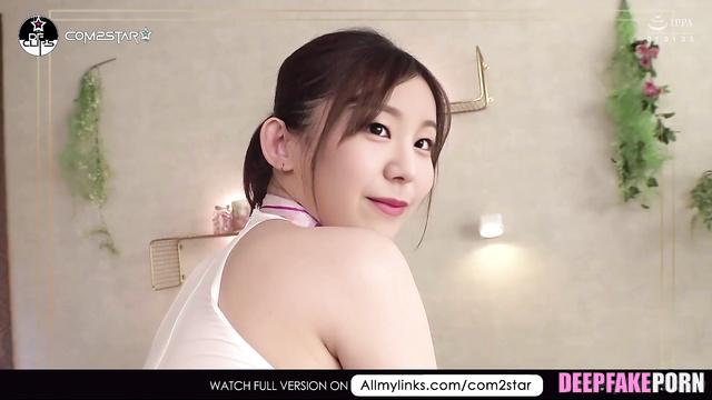 Hot massage in a transparent blouse - Yeji face swap // (예지 있지)