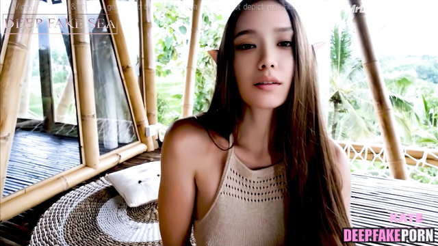 Brunette making amazing blowjob at the villa, Jisoo ai / 지수 블랙핑크