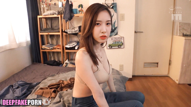 Topless sex scenes with Jiwoo (지우 엔믹스) hot fuck between tits [PREMIUM]