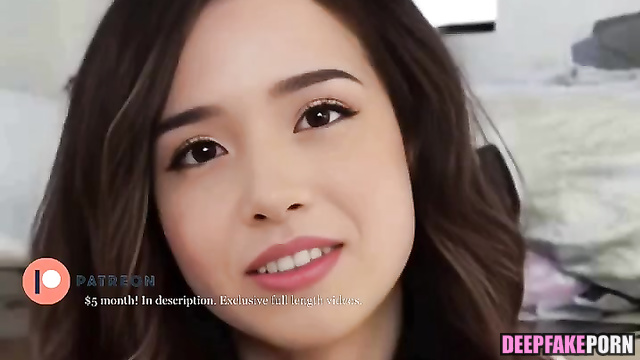 Sexy Pokimane telling you how she wants to saddle your big cock - A.I.