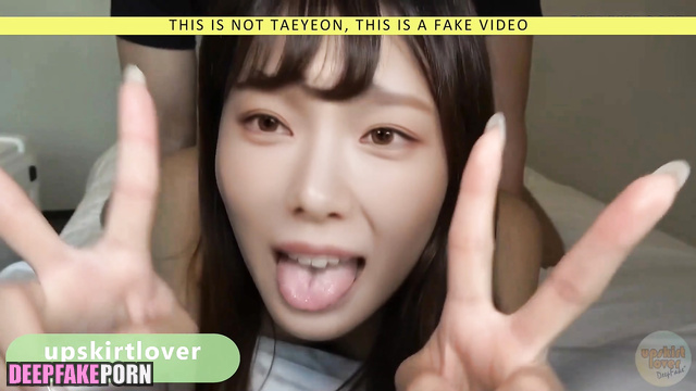 少女時代 Taeyeon makes me cum in such passionate way SNSD 本物の偽物 real fake