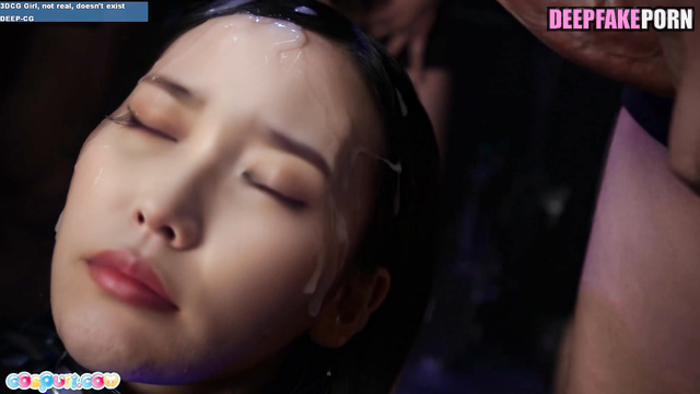 All of guys in this gangbang 한국어 leave cumshot on IU's face Korean 아이유