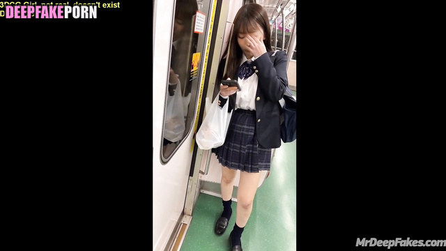 Deepfake ディープフェイク Hanni relaxes with me after study ニュージーンズ NewJeans