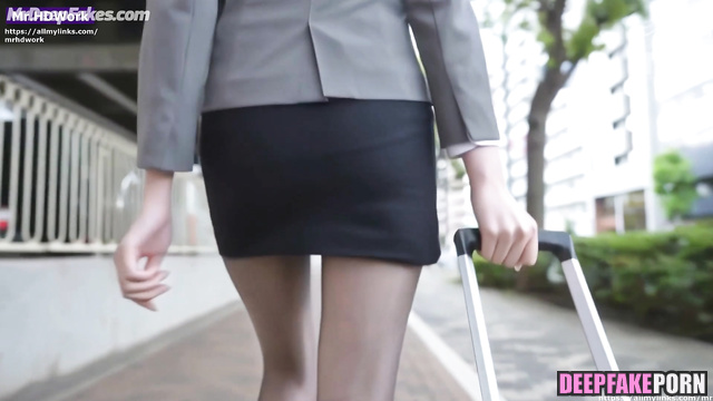 Naughty stewardess 少女時代 Yoona plays with pilot SNSD セクシーアイドル sexy idol